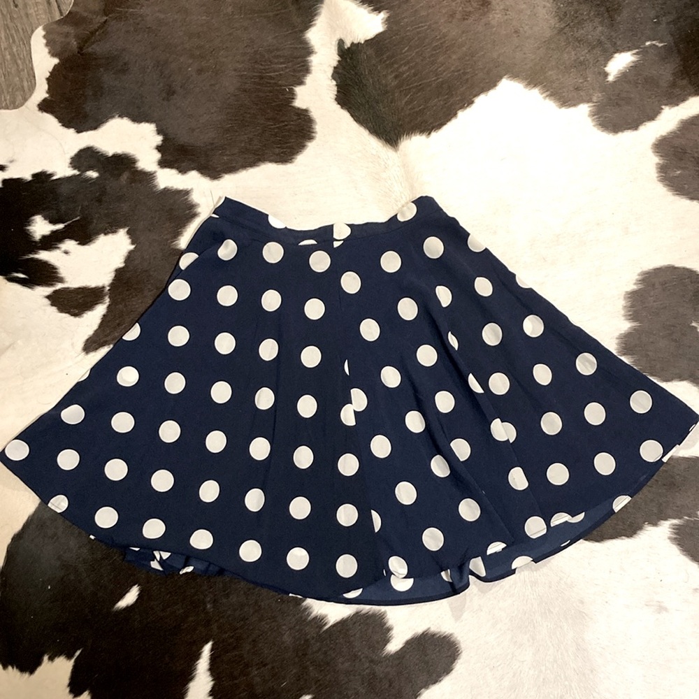 Poka-Dot Mini Skirt